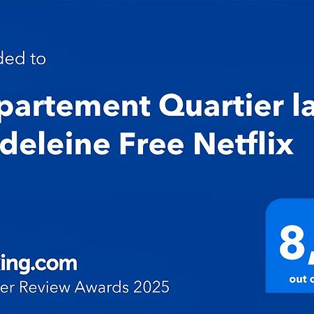 פריז Appartement Quartier La Madeleine Free Netflix מראה חיצוני תמונה